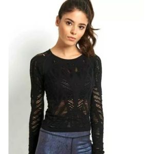 ALO long sleeve cut out top